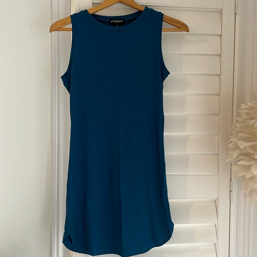 Pre-loved sleeveless dress - Blue size M